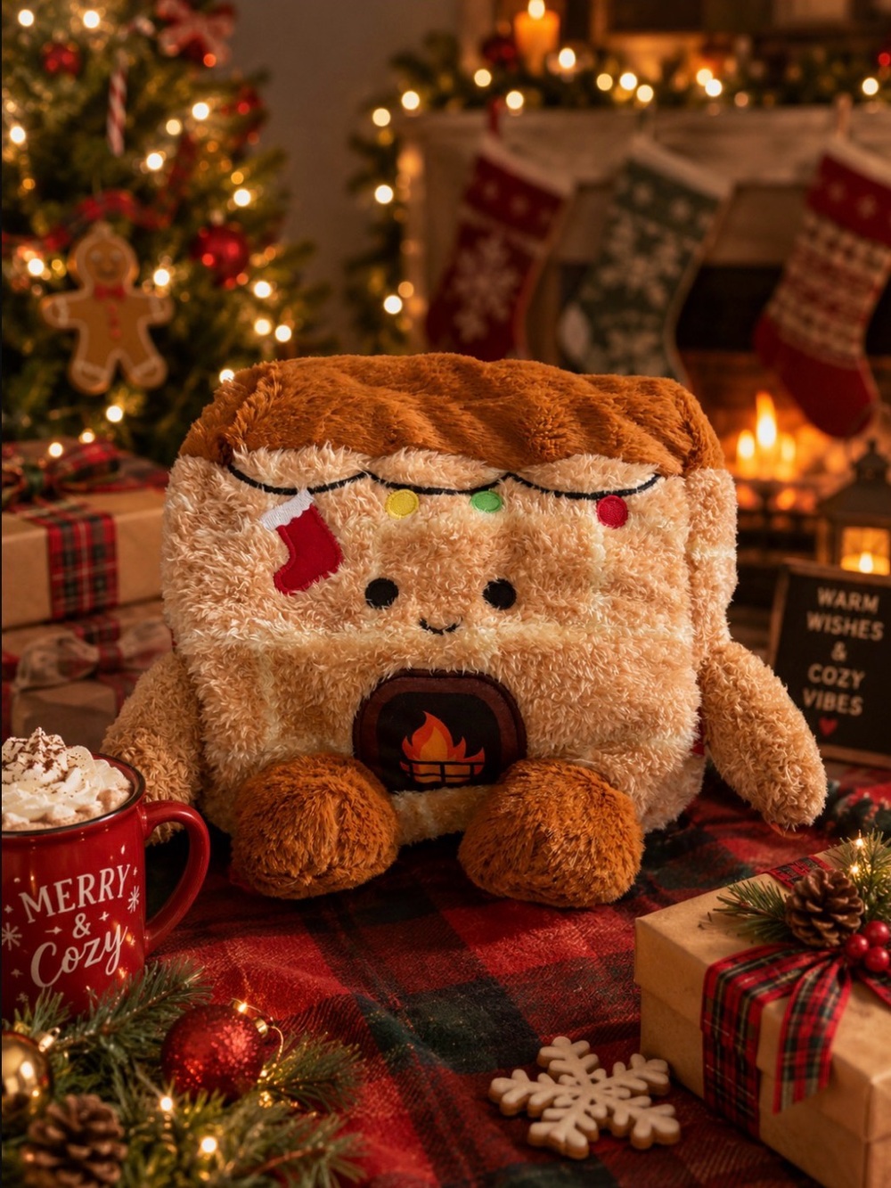 7.5 Francis the Fireplace Plush Holiday BumBumz New!